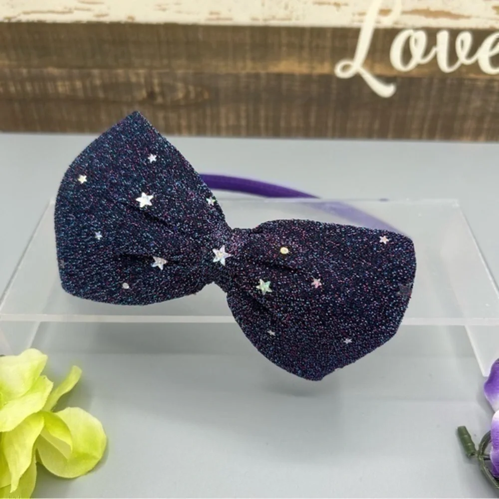 ✨NWOT purple sparkle star ⭐️ headband